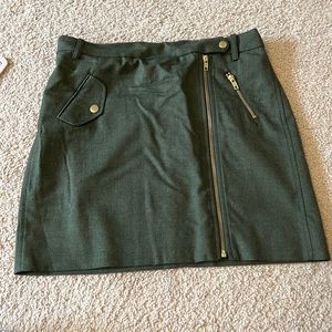 Dark army green mini skirt